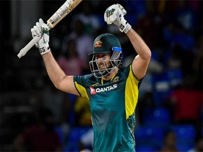 3rd T20I: Fiftes from David-Stoinis take Australia to 186/6 in 20 overs against India at Hobart