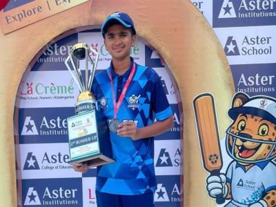 15-year-old Pranay Sharma shining right with bat and ball in DDCA U-16 league
