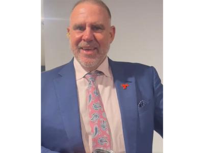 Matthew Hayden congratulates Joe Root after England's ace hits his first Test hundred in Australia