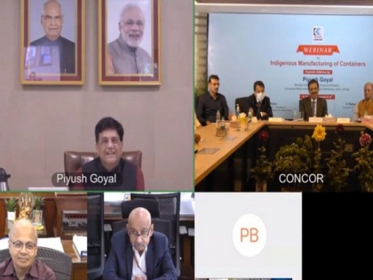 For achieving PM Modi's Atamnirbhar Bharat vision, India should be self-sufficient in manufacturing containers: Goyal | For achieving PM Modi's Atamnirbhar Bharat vision, India should be self-sufficient in manufacturing containers: Goyal