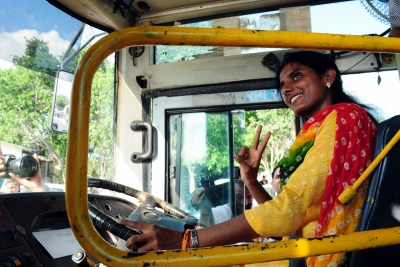 First batch of women DTC bus drivers given appointment letters | First batch of women DTC bus drivers given appointment letters
