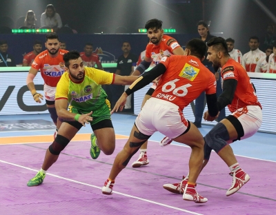 PKL 9: Sachin's Scintillating performance powers Patna Pirates to big win against Gujarat Giants | PKL 9: Sachin's Scintillating performance powers Patna Pirates to big win against Gujarat Giants PKL 9: Sachin's Scintillating performance powers Patna Pirates to big win against Gujarat Giants | PKL 9: Sachin's Scintillating performance powers Patna Pirates to big win against Gujarat Giants