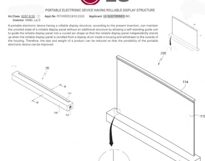 LG patents laptop with rolling display | LG patents laptop with rolling display