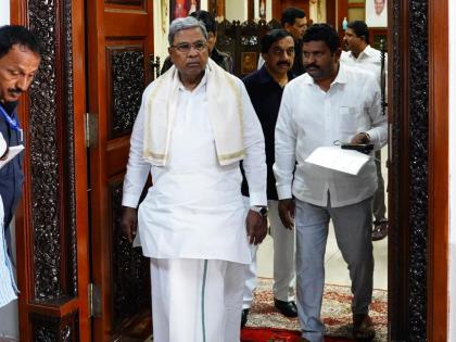 Siddaramaiah enters office through door closed for 'Vastu defect' | Siddaramaiah enters office through door closed for 'Vastu defect'