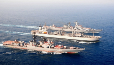 Indian, Russian Navies carry out joint exercise in Arabian Sea | Indian, Russian Navies carry out joint exercise in Arabian Sea