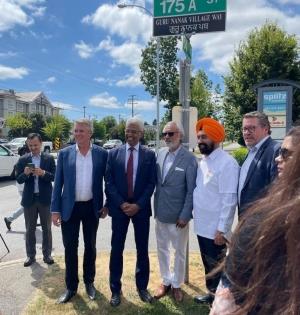 Commemorative Guru Nanak Village Way street sign unveiled in Canada | Commemorative Guru Nanak Village Way street sign unveiled in Canada Commemorative Guru Nanak Village Way street sign unveiled in Canada | Commemorative Guru Nanak Village Way street sign unveiled in Canada