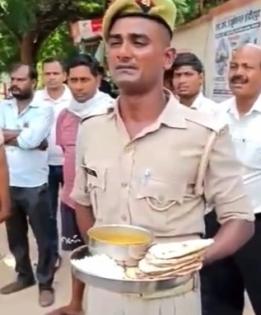 UP cop complains about poor food quality, video goes viral | UP cop complains about poor food quality, video goes viral UP cop complains about poor food quality, video goes viral | UP cop complains about poor food quality, video goes viral
