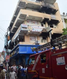 12 rescued after 4-storey building catches fire in Delhi | 12 rescued after 4-storey building catches fire in Delhi
