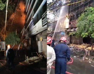 Chandni chowk fire brought under control, no casualties reported | Chandni chowk fire brought under control, no casualties reported