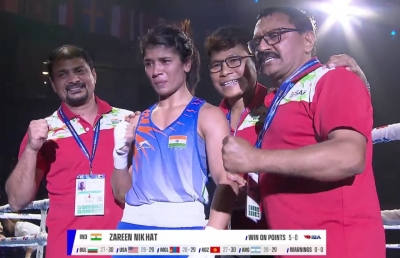 Women's World Boxing: India's Nikhat Zareen wins gold, beats Jutamas Jitpong in 52kg final | Women's World Boxing: India's Nikhat Zareen wins gold, beats Jutamas Jitpong in 52kg final