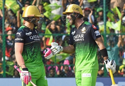 IPL 2023: Faf, Maxwell fifties; Harshal's 3-32 power RCB to 7-run win over RR | IPL 2023: Faf, Maxwell fifties; Harshal's 3-32 power RCB to 7-run win over RR