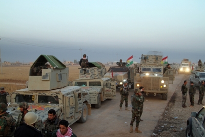 Kurdish forces leave Syria border area | Kurdish forces leave Syria border area