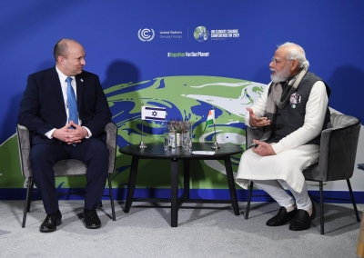 PM Modi meets Israeli counterpart Naftali Bennett | PM Modi meets Israeli counterpart Naftali Bennett