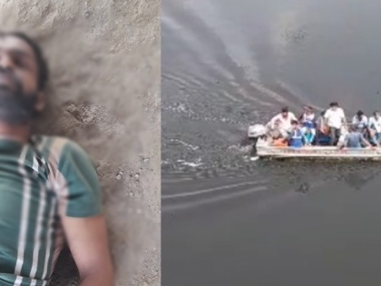 Man jumps into Yamuna river from DND flyover, dies | Man jumps into Yamuna river from DND flyover, dies