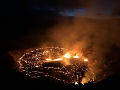 Hawaii's Kilauea volcano erupts, alert level elevated to warning | Hawaii's Kilauea volcano erupts, alert level elevated to warning