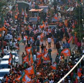 Celebrations break out in Telangana BJP camp | Celebrations break out in Telangana BJP camp Celebrations break out in Telangana BJP camp | Celebrations break out in Telangana BJP camp