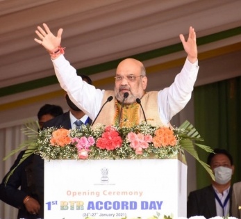 Amit Shah accuses Cong of trying to open Assam to infiltrators | Amit Shah accuses Cong of trying to open Assam to infiltrators