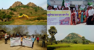 WB Adivasis set for a long court battle against mining on Tilabani hill | WB Adivasis set for a long court battle against mining on Tilabani hill