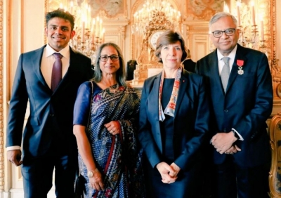 Tata Sons Chairman Chandrasekaran bestowed with France's highest civilian award | Tata Sons Chairman Chandrasekaran bestowed with France's highest civilian award