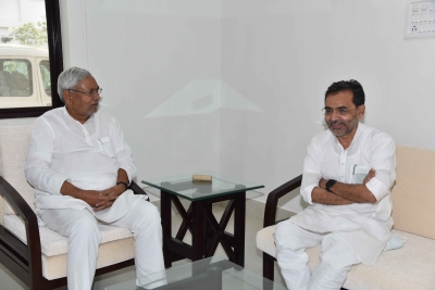 Bihar: Nitish Kumar meets Upendra Kushwaha, sparks speculation | Bihar: Nitish Kumar meets Upendra Kushwaha, sparks speculation