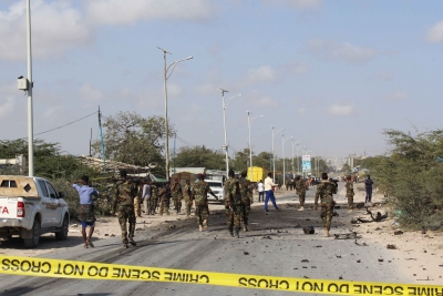 5 killed, 11 wounded in suicide bombing in Somali capital | 5 killed, 11 wounded in suicide bombing in Somali capital