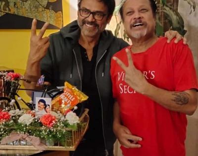 Venkatesh Daggubati spotted at 'Preminchukundaam Raa' reunion | Venkatesh Daggubati spotted at 'Preminchukundaam Raa' reunion