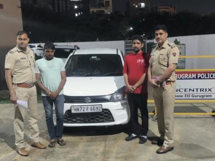 Man drinks alcohol, performs push-ups on top of moving car in Gurugram | Man drinks alcohol, performs push-ups on top of moving car in Gurugram Man drinks alcohol, performs push-ups on top of moving car in Gurugram | Man drinks alcohol, performs push-ups on top of moving car in Gurugram
