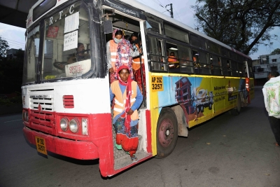 Bus services partially restored in Andhra Pradesh | Bus services partially restored in Andhra Pradesh