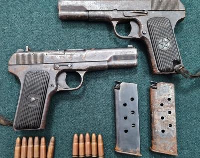 10 pistols recovered in J&K's Kupwara | 10 pistols recovered in J&K's Kupwara 10 pistols recovered in J&K's Kupwara | 10 pistols recovered in J&K's Kupwara
