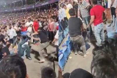 Clash between spectators during IPL match in Delhi | Clash between spectators during IPL match in Delhi