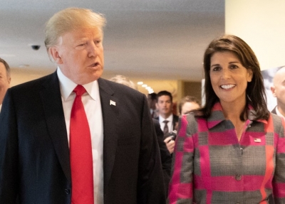 Nikki Haley says 2 top officials tried to undermine Trump | Nikki Haley says 2 top officials tried to undermine Trump