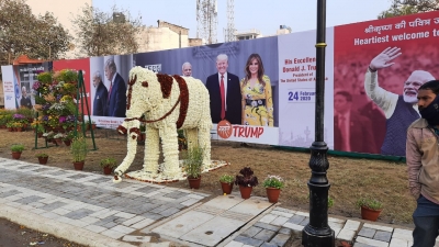 Taj city all set to welcome Trump | Taj city all set to welcome Trump