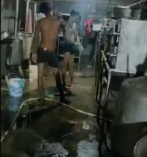 IIIT Basar students shocked after workers caught taking bath in kitchen | IIIT Basar students shocked after workers caught taking bath in kitchen