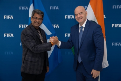 AIFF President, Secretary-General meet FIFA President in Doha | AIFF President, Secretary-General meet FIFA President in Doha