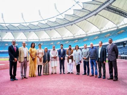 Anurag Thakur holds MOC meeting at Delhi's Jawaharlal Nehru Stadium | Anurag Thakur holds MOC meeting at Delhi's Jawaharlal Nehru Stadium