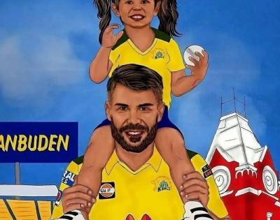 Little girl helps Warner make his choice on who he should support in IPL final. It's CSK! | Little girl helps Warner make his choice on who he should support in IPL final. It's CSK!