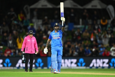 IND v NZ, 2nd T20I: Suryakumar's unbeaten 49-ball ton propels India to 191/6 despite Southee hat-trick | IND v NZ, 2nd T20I: Suryakumar's unbeaten 49-ball ton propels India to 191/6 despite Southee hat-trick