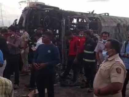 Tyre burst suspected to have caused Maha bus tragedy | Tyre burst suspected to have caused Maha bus tragedy