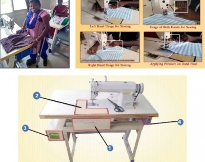 Indian researchers earn patent for sewing machine for the disabled | Indian researchers earn patent for sewing machine for the disabled