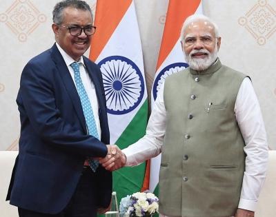 Modi meets WHO chief, IMF head during G20 summit | Modi meets WHO chief, IMF head during G20 summit