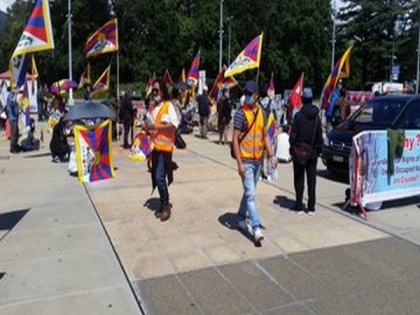 Tibetans hold anti-China protest at UN complex in Geneva | Tibetans hold anti-China protest at UN complex in Geneva