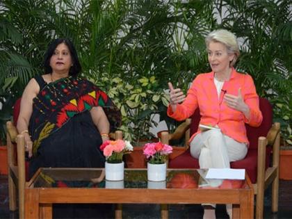 Ursula von der Leyen, President of the European Commission Visits TERI Gram to Discuss Climate Change with Indian Youth | Ursula von der Leyen, President of the European Commission Visits TERI Gram to Discuss Climate Change with Indian Youth