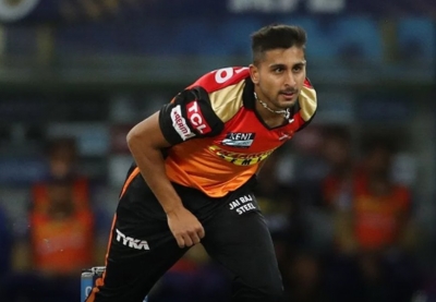 SRH's Umran Malik bowls fastest ball by an Indian pacer in IPL 2021 | SRH's Umran Malik bowls fastest ball by an Indian pacer in IPL 2021