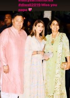Riddhima misses papa Rishi Kapoor during Diwali, shares throwback pic | Riddhima misses papa Rishi Kapoor during Diwali, shares throwback pic Riddhima misses papa Rishi Kapoor during Diwali, shares throwback pic | Riddhima misses papa Rishi Kapoor during Diwali, shares throwback pic