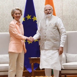 PM Modi, EU's Von Der Leyen discuss ways to step up trade, tech, security links | PM Modi, EU's Von Der Leyen discuss ways to step up trade, tech, security links