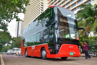 Gadkari launches India's first electric double-decker bus | Gadkari launches India's first electric double-decker bus