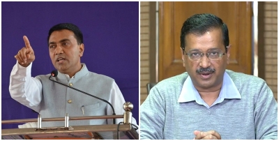 Kejriwal, Sawant spar over Parrikar son's candidature in Goa polls | Kejriwal, Sawant spar over Parrikar son's candidature in Goa polls