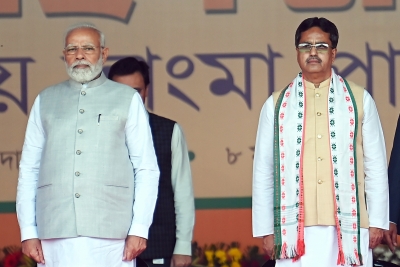 PM Modi congratulates Tripura CM Manik Saha | PM Modi congratulates Tripura CM Manik Saha