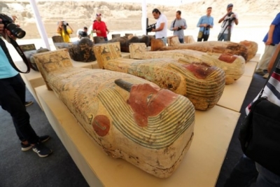 Egypt unveils discovery of 250 coffins, 150 statues in Saqqara | Egypt unveils discovery of 250 coffins, 150 statues in Saqqara