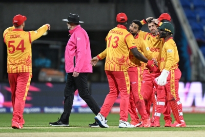T20 World Cup: Raza takes three for 19 as West Indies make 153/7 against Zimbabwe | T20 World Cup: Raza takes three for 19 as West Indies make 153/7 against Zimbabwe